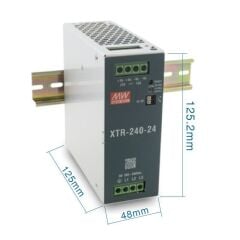 XTR-240-48, 48VDC 5A 240W Trifaze Ray Montaj Güç Kaynağı, Mean Well