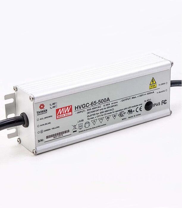 HVGC-65-350A, 350mA 65W Sabit Akım Led Sürücü, Mean Well