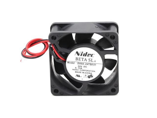 D06A-24TS8 01, 60x60x25mm 24VDC 0.15A 2 Kablolu Fan