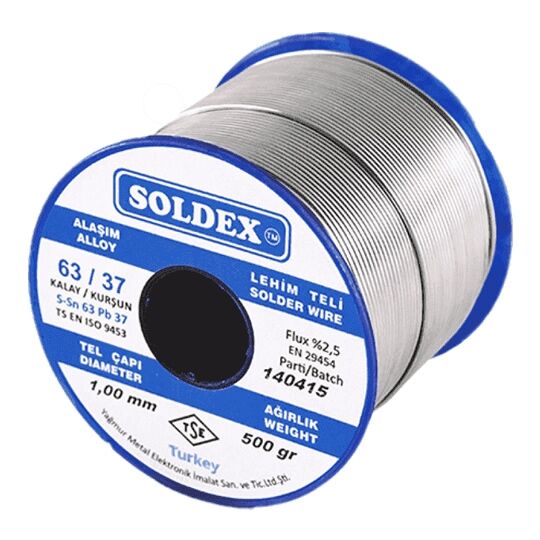 Soldex 630755 0.75mm 500gr Sn:63 Pb:37 Lehim Teli