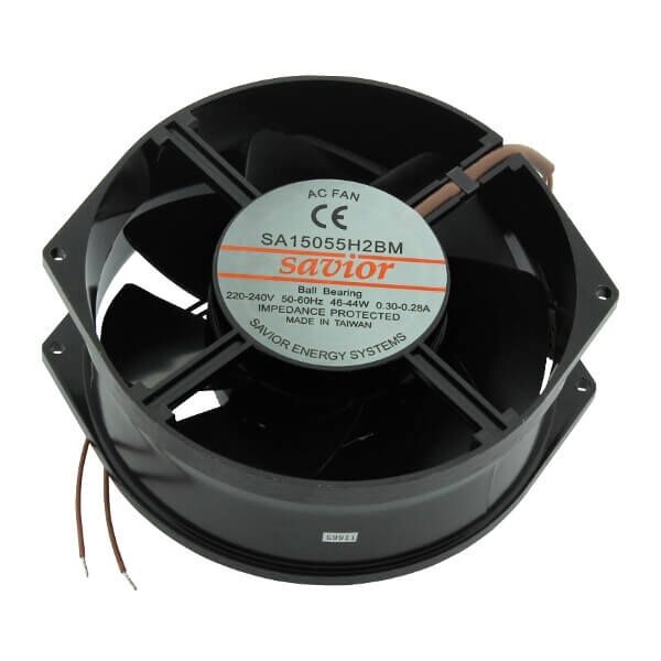 SA15055H2BM, 162x150x55mm 220VAC 0.30-0.28A 46-44W 2 Kablolu Fan
