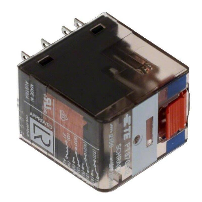 PT370012, 12VDC 10A 3PDT (3 Form C) Röle