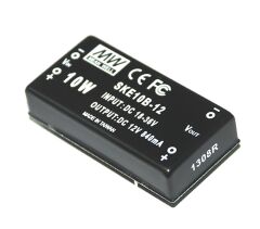SKE10A-12, 9-18Vin 12Vout 840mA 10W DC/DC Konvertör, MeanWell
