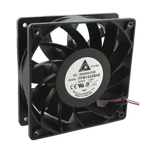 FFB1224SHE, 120x120x38mm 24VDC 1.20A 2 Kablolu Fan
