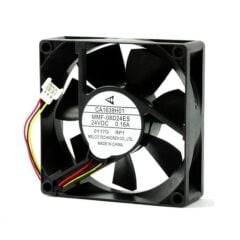 MMF-08D24ES, 80x80x25mm 24VDC 0.16A 3 Kablolu Fan