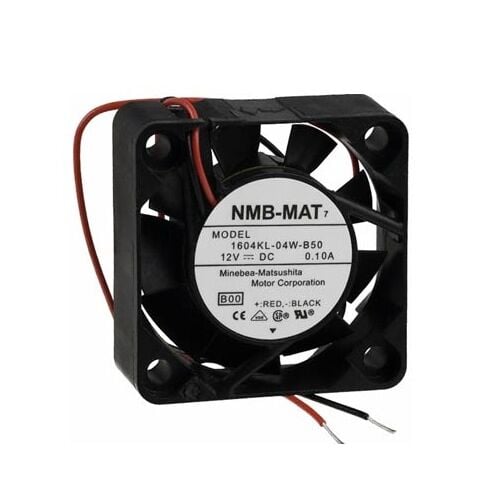 1604KL-04W-B50, 40x40x10mm 12VDC 0.10A 2 Kablolu Fan
