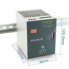 XTR-960-48, 48VDC 40A 960W Trifaze Ray Montaj Güç Kaynağı, Mean Well