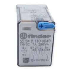 Finder 55.34.9.110.0040, 110VDC 7A 4PDT (4 Form C) Röle