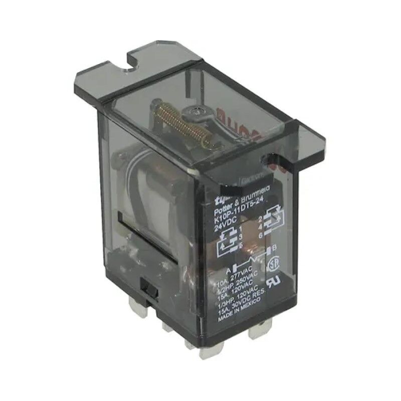 K10P-11DT5-24, 24VDC 15A DPDT (2 Form C) Röle