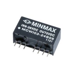 MCWI03-48D12, 18-75Vin ±12Vout ±125mA 3W DC/DC Konvertör