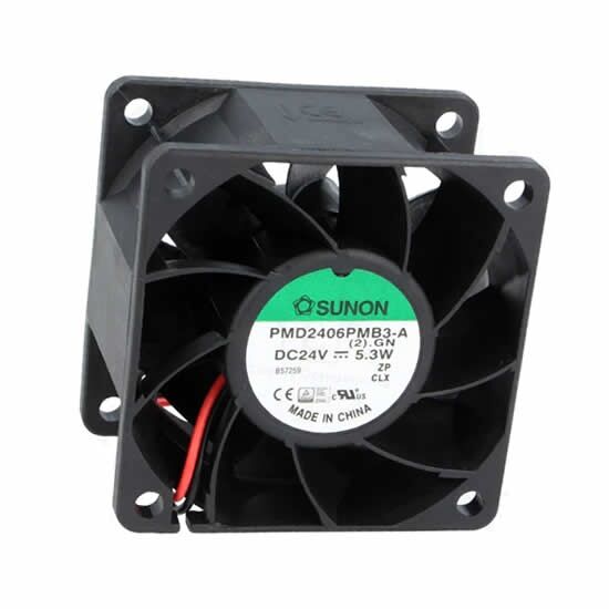 PMD2406PMB3-A.(2).GN, 60x60x38mm 24VDC 0.22A 2 Kablolu Fan