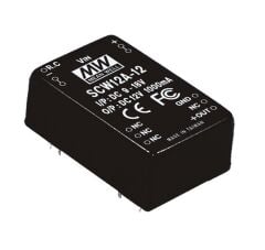 SCW12A-12, 9-18Vin 12Vout 1000mA 12W DC/DC Konvertör, MeanWell