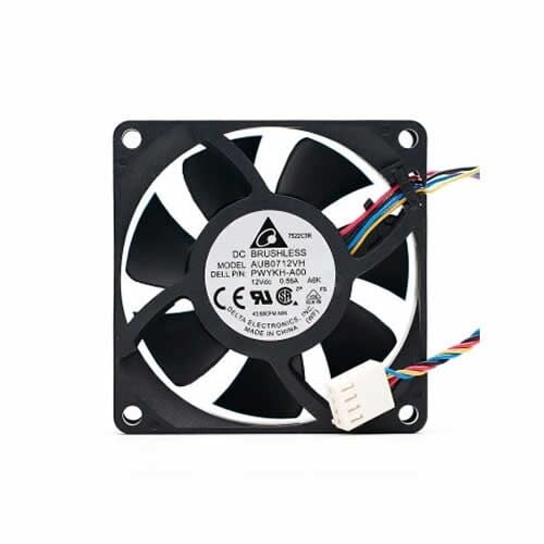 AUB0712VH, 70x70x25mm 12VDC 0.56A 4 Kablolu Fan