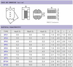 SP53-4R7M, 4.7µH 3.05A 5.8x3.5mm SMD Power Bobin
