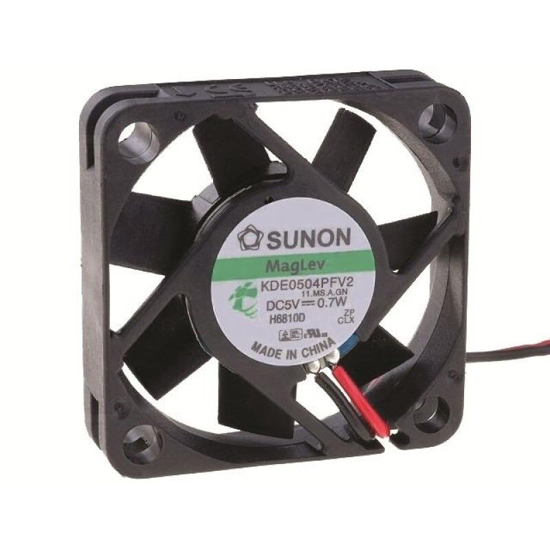 KDE0504PFV2.11.MS.A.GN, 40x40x10mm 5VDC 0.7W 2 Kablolu Fan