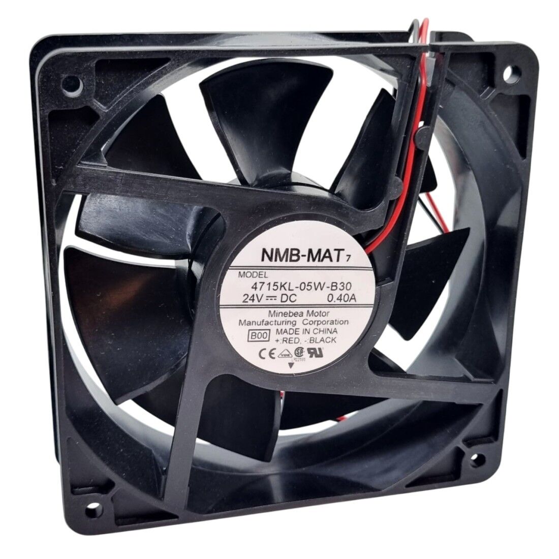 4715KL-05W-B30-B00, 120x120x38mm 24VDC 0.40A 2 Kablolu Fan
