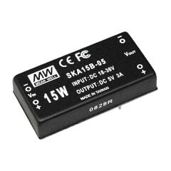 SKA15C-033, 36-72Vin 3.3Vout 3000mA 15W DC/DC Konvertör, MeanWell