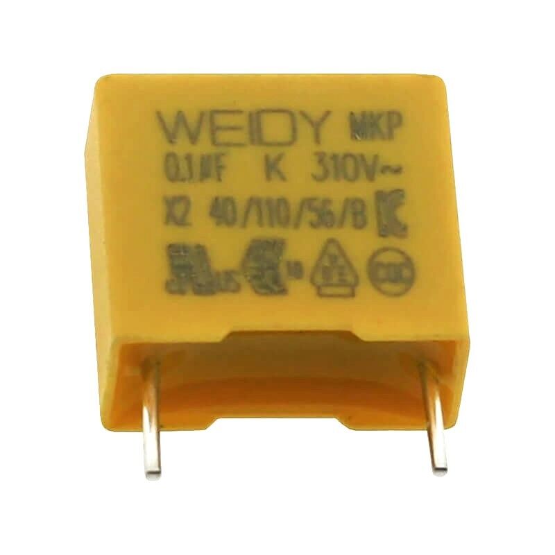 100nF 310V AC 10mm MKP X2 Polyester Kapasitör