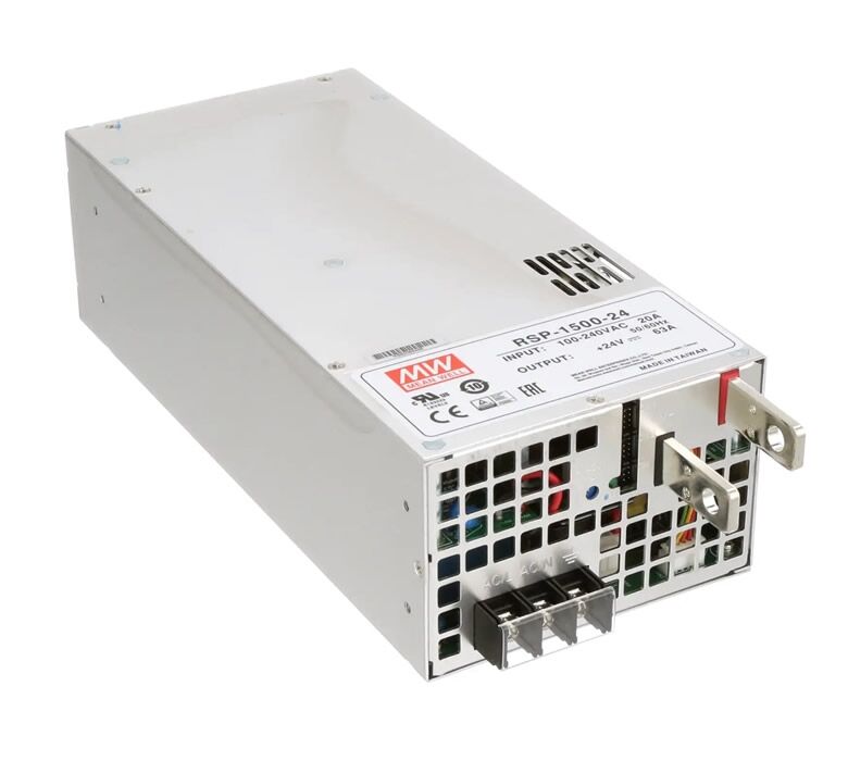 RSP-1500-24, 24VDC 63A PFC 1512W Güç Kaynağı, Mean Well