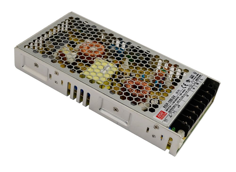 RSP-150-12, 12VDC 12.5A PFC 150W Güç Kaynağı, Mean Well