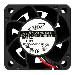 AD0424HB-B31, 40x40x28mm 24VDC 0.12A 2 Kablolu Fan