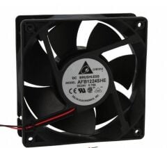 AFB1224SHE, 120x120x38mm 24VDC 0.75A 2 Kablolu Fan