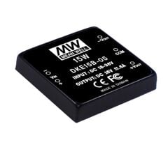 DKE15B-24, 18-36Vin ±24Vout ±313mA 15W DC/DC Konvertör, MeanWell
