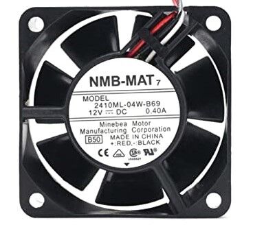 2410ML-04W-B69-B50, 60x60x25mm 12VDC 0.40A 3 kablolu Fan