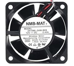 2410ML-04W-B69-B50, 60x60x25mm 12VDC 0.40A 3 kablolu Fan
