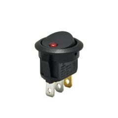 AF132, Yuvarlak Nokta Işıklı Anahtar 220V 3P Kırmızı