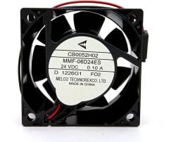 MMF-06D24ES, 60x60x25mm 24VDC 0.10A 2 Kablolu Fan