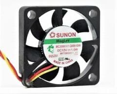 MC30061V1-Q000-G99, 30x30x6mm 12V 1W 3 Kablolu Fan