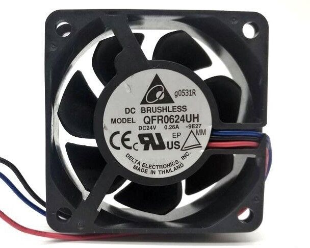 QFR0624UH, 60x60x25mm 24VDC 0.26A 3 Kablolu Fan