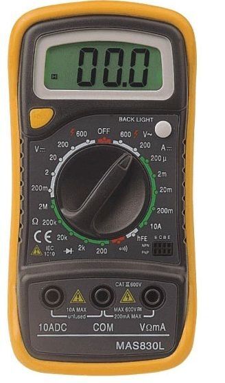 MAS-830L, MAS830L Dijital Multimetre