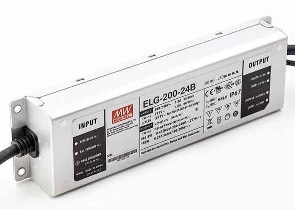 ELG-200-24B-3Y, Dimedilebilir LED Sürücü, Mean Well