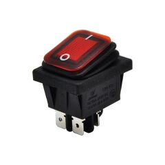 AF104W-K, Geniş Işıklı Anahtar Körüklü Kırmızı