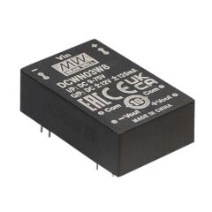 DCWN03W8-12, 9~75Vin ±12Vout ±125mA 3W DC/DC Konvertör, Mean Well