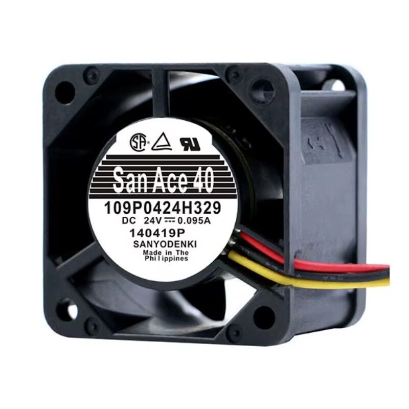 109P0424H329, 40x40x28mm 24VDC 0.095A 3 Kablolu Fan