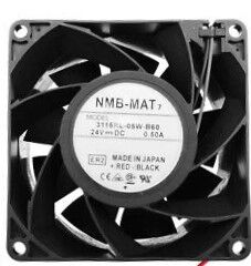 3115RL-05W-B60, 80x80x38mm 24VDC 0,50A 2 Kablolu Fan