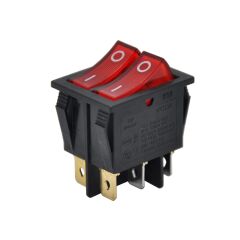 AF101, Çiftli Işıklı Anahtar Kırmızı