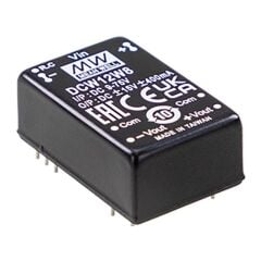 DCW12W8-12, 9~75Vin ±12Vout ±500mA 12W DC/DC Konvertör, Mean Well