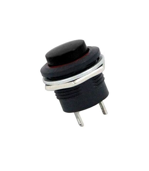 AF180A-Si, Plastik Buton 16mm Siyah