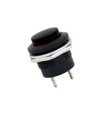 AF180A-Si, Plastik Buton 16mm Siyah
