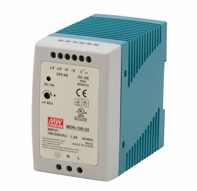 MDR-100-48, 48VDC 2A Ray Montaj Güç Kaynağı, Mean Well