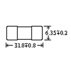 Holly 65NM-060H, 6x32mm 6A 250V (F) Hızlı Porselen Sigorta