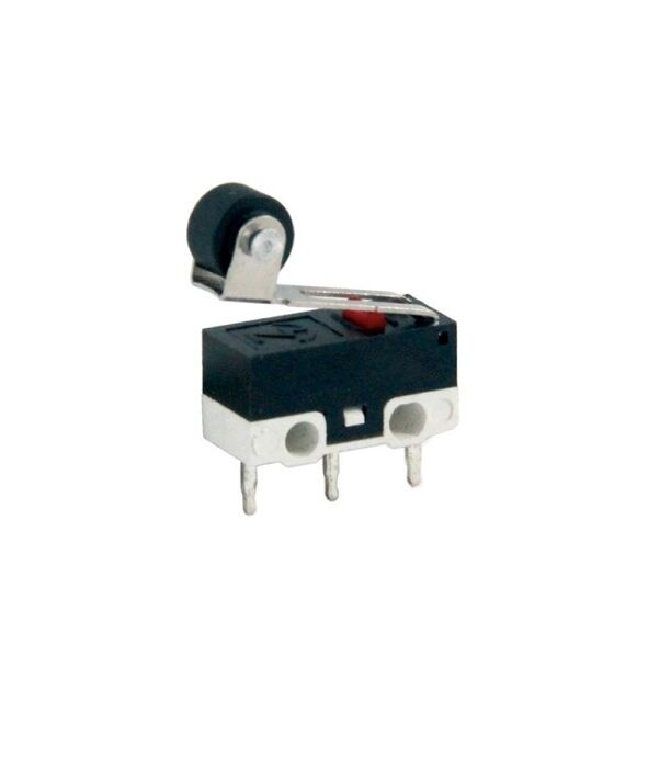 AF162B, Micro Switch Mini Kıvrık Paletli Siyah-Beyaz