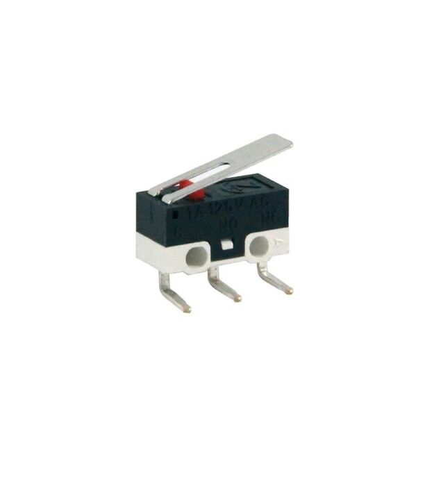 AF162C, Micro Switch Mini Makaralı Siyah-Beyaz
