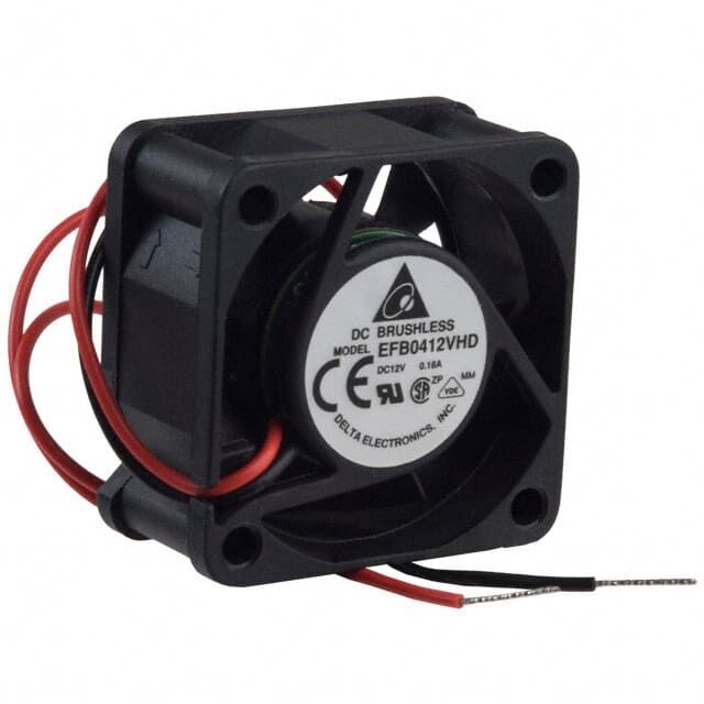 EFB0412VHD, 40x40x20mm 12VDC 0.18A 2 Kablolu Fan
