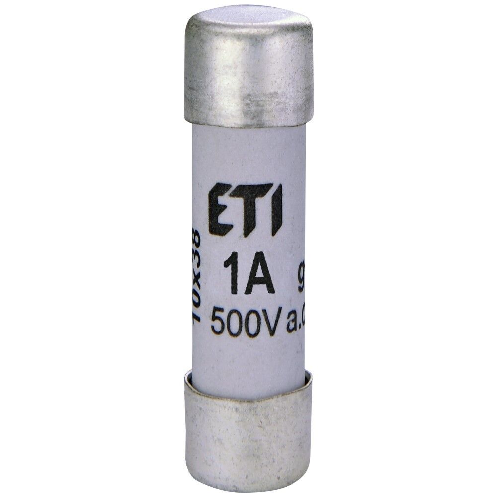 ETI 002620000, CH 10x38mm 1A 500V gG Porselen Sigorta