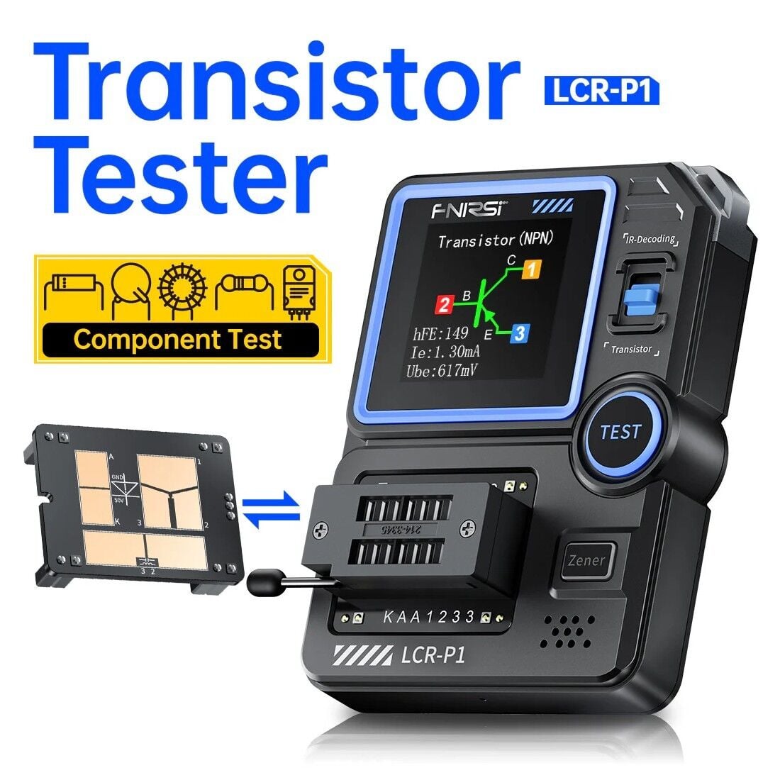 LCR-P1, Çok Fonksiyonlu LCR Transistör Kondansatör Test Cihazı